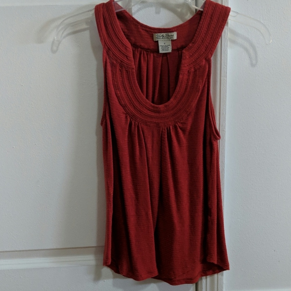 Lucky Brand orange/red top